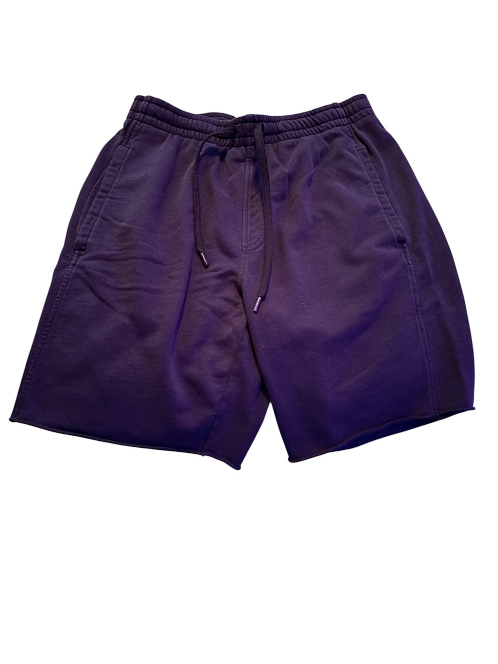Men's Black and Rainbow Striped Drawstring Sweatshorts with Pockets